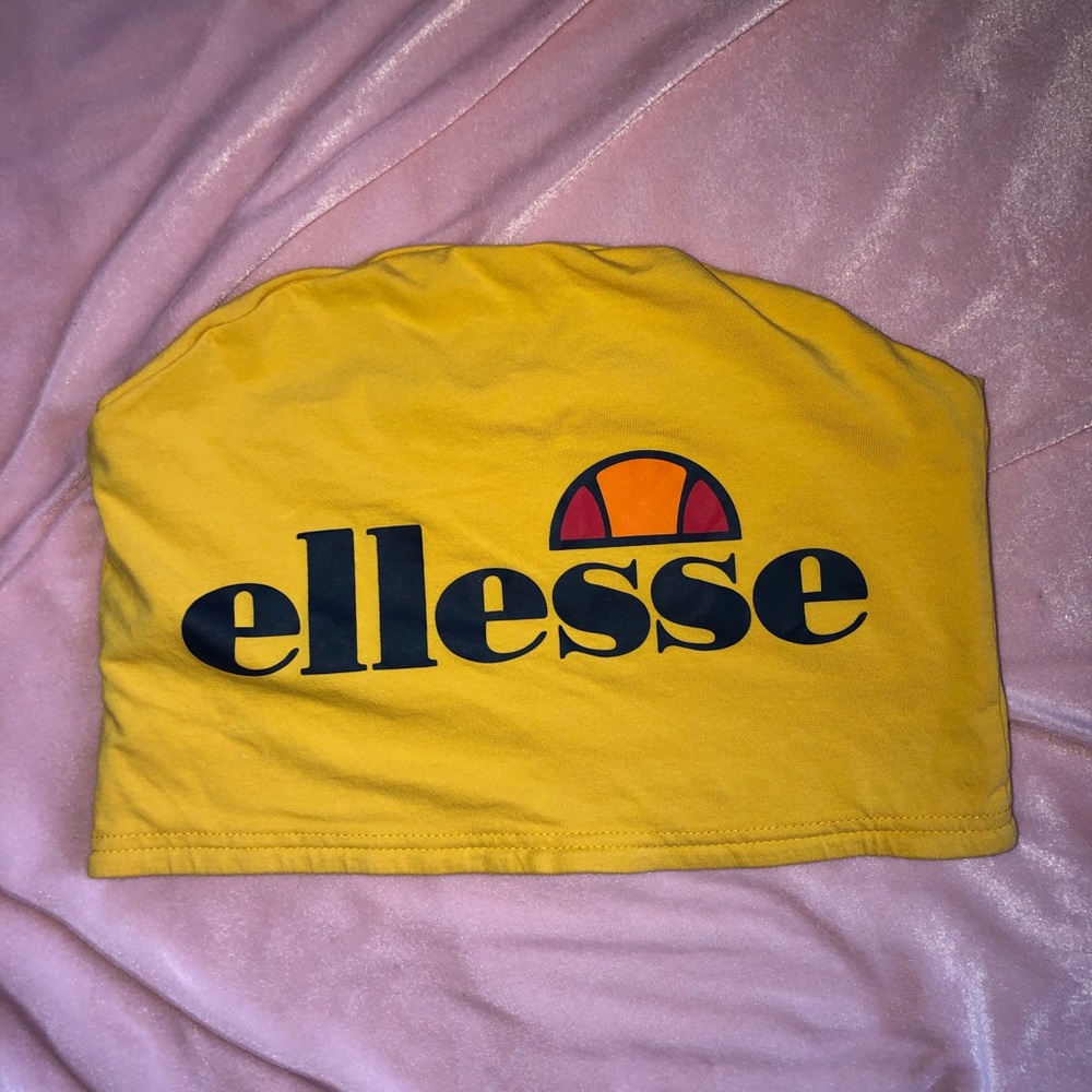 Yellow Ellese tube top/crop top!
